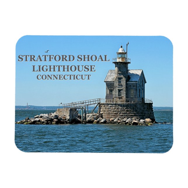 Ímã Farol Stratford Shoal, Connecticut (Horizontal)
