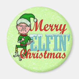Imã Farsa Elfin alegre engraçada de Bah do Natal