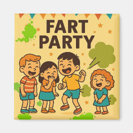 Imã Fart Party Engraçado Cartoon
