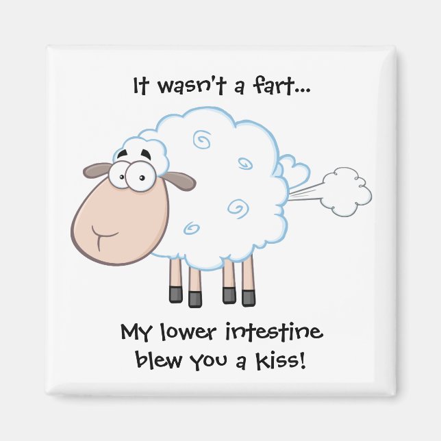Imã Farting Sheep Magnet (Frente)