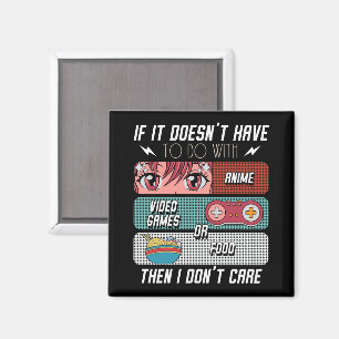 Imã Fãs De Animação Engraçadas Comidas E Videos games 