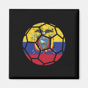 Imã Fãs do Equador Bandeira do Equador Camisa Mundial