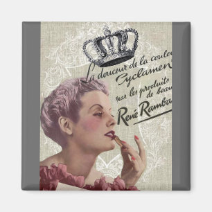 Imã Fashionista feminino do encanto da coroa francesa