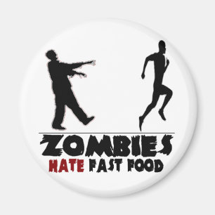 Imã Fast food engraçado dos zombis