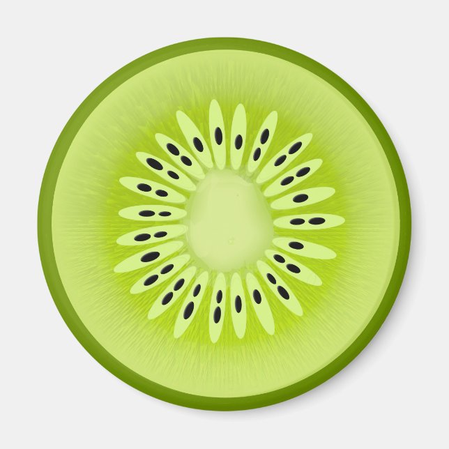 Imã Fatia de Fruta Estilizada de Kiwi (Frente)