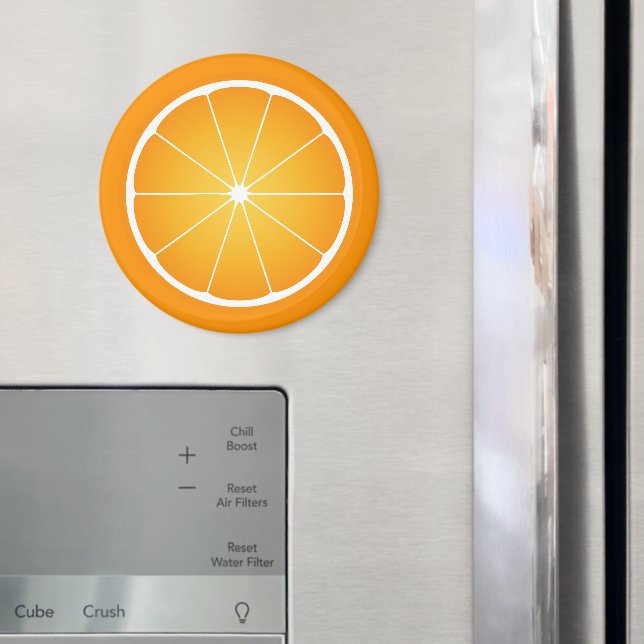 Imã Fatia de fruta laranja suculenta e legal (In Situ (Fridge))