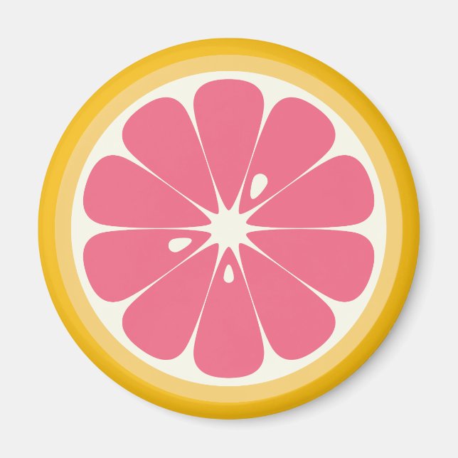 Imã Fatia de Toranja Rosa (Frente)