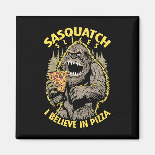 Imã Fatias De Sasquatch Engraçadas, Eu Acredito Na Piz