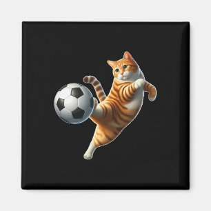 Imã Fato de Gato Jogando Futebol Dono de Gato Amante d