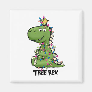 Imã Fato de Natal de Dinossauro Tree Rex Árvore de Nat