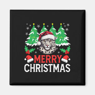 Imã Fato de pijama de Natal de leopardo para férias de