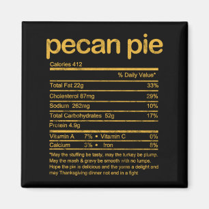 Imã Fatos Racionais de Torta de Pecan Masculina Amante