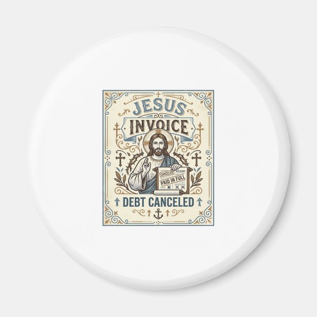 Imã Fatura de Jesus Dívida Cancelada Fatura de Jesus D (Frente)