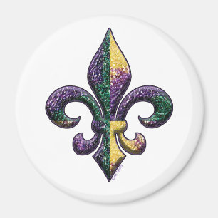 Imã Faux Beaded Fleur de lis