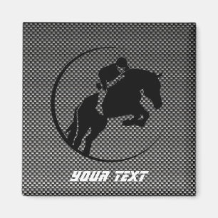 Imã Faux Carbon Fiber Equestrian