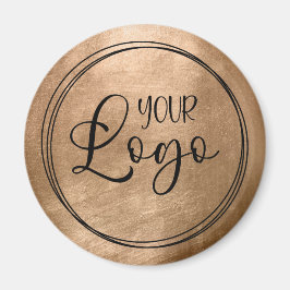 Imã Faux Copper Gold Foil Your Logo