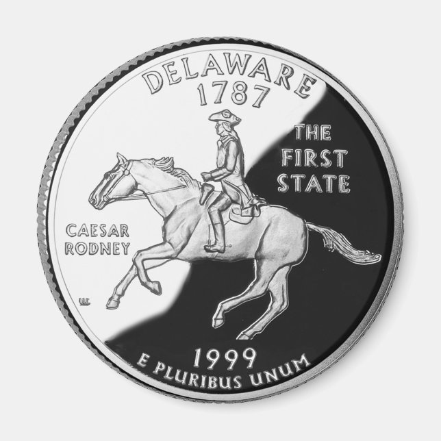 Imã Faux Delaware State Quarter (Frente)