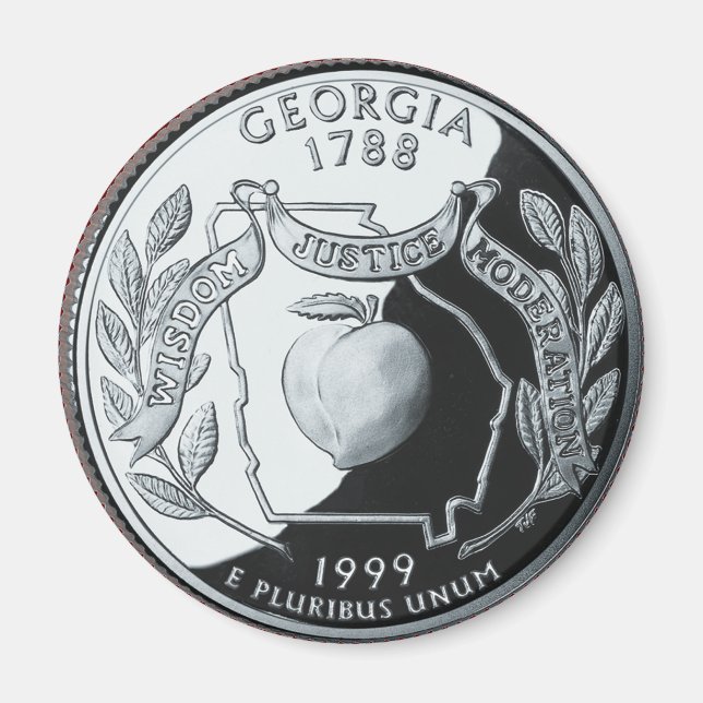 Imã Faux Georgia State Quarter (Frente)