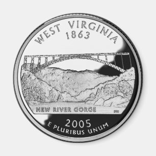 Imã Faux West Virginia State Quarter