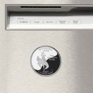 Imã Faux Wyoming State Quarter