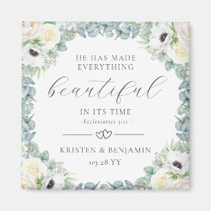 Imã Favor de Casamento Cristão Kristen Versículo da Bí