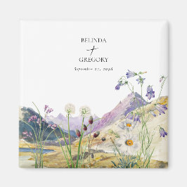 Imã Favor de Casamento de Montanha de Vidraça Selvagem