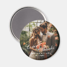 'Favor de Casamento Personalizado de Obrigados e A