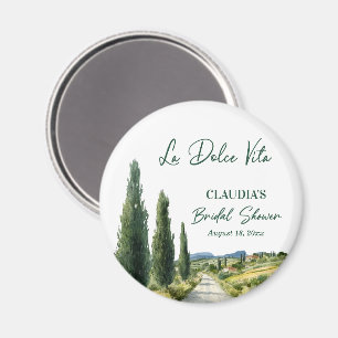 Imã Favor de Chá de Noiva Vista Italiana La Dolce Vita