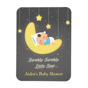 Ímã Favor de Chuvinha de Bebê Twinkle Twinkle Little S