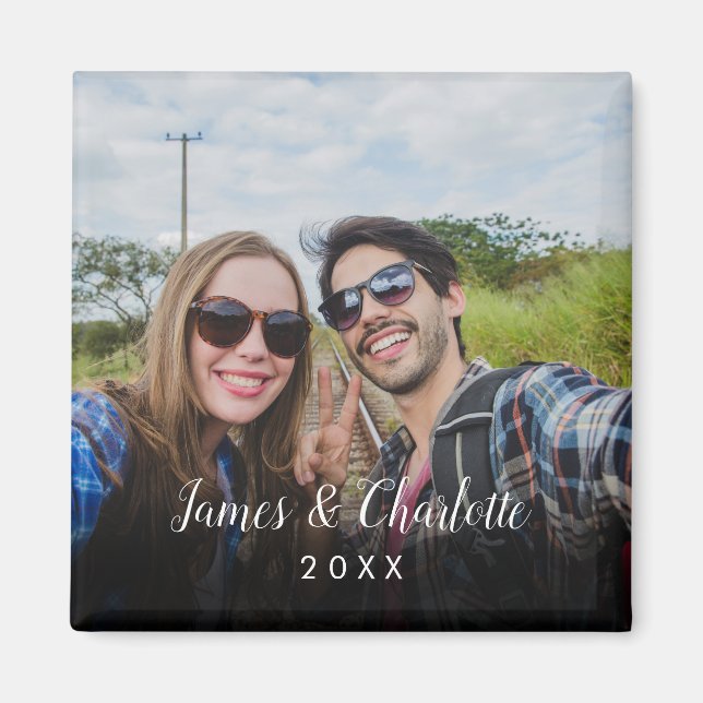 Imã Favor de Foto e Nome Personalizado (Frente)