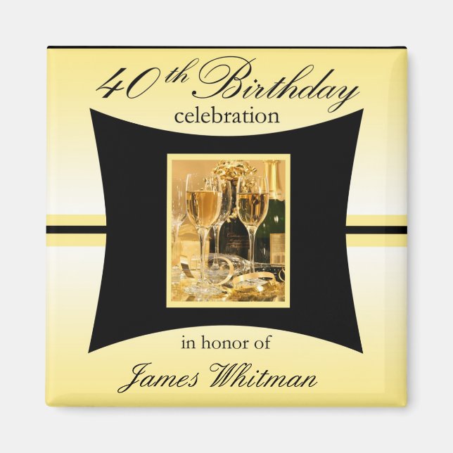 Imã Favor do Partido aniversário de 40 anos/Souvenier  (Frente)