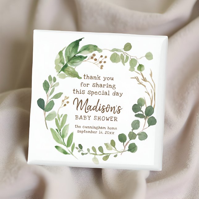 Imã Favor do Partido do Chá de fraldas Greenery Waterc (Criador carregado)