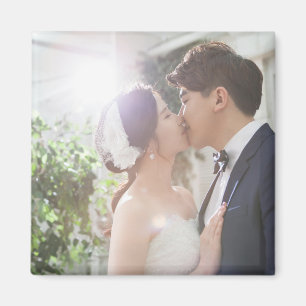 Imã Favor personalizado de casamento de fotos