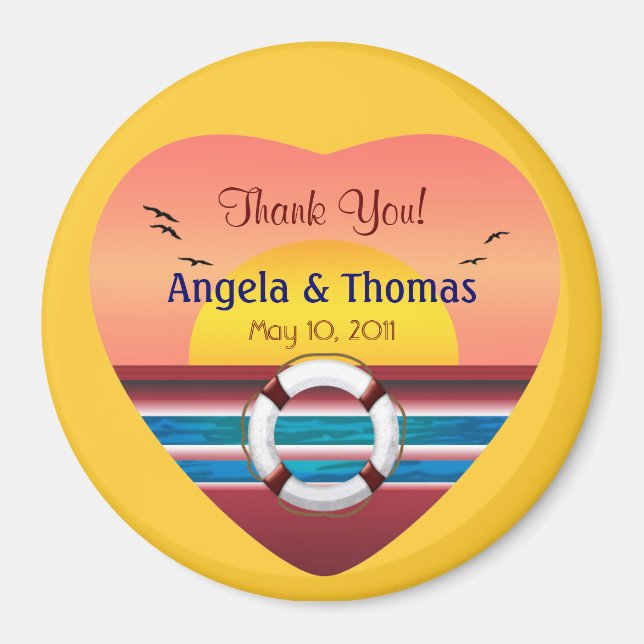 Imã Favor Personalizado Do Casamento De Cruzeiro (Frente)