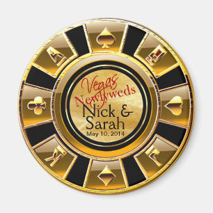 Imã Favor preto Dourado da microplaqueta do casino da