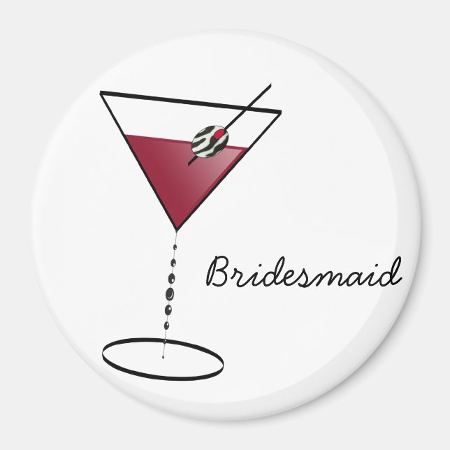 Imã Favores de Bridesmaid Divertidos (Frente)