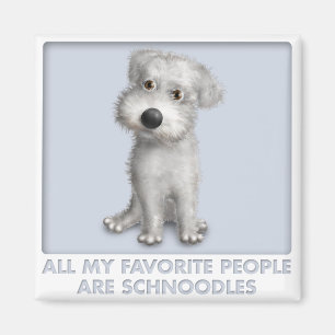Imã Favorito (branco) de Schnoodle