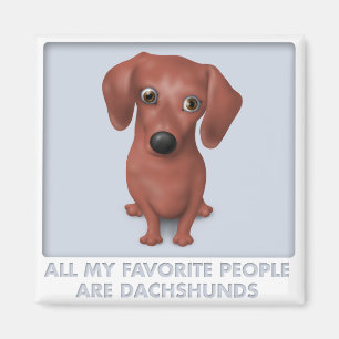 Imã Favorito do Dachshund (Brown)