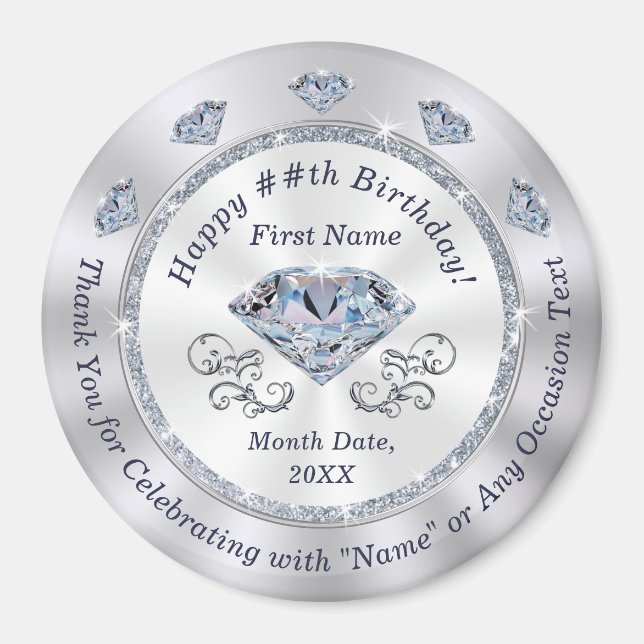 Imã Favoritos de Aniversário Personalizados, Aniversár (Frente)