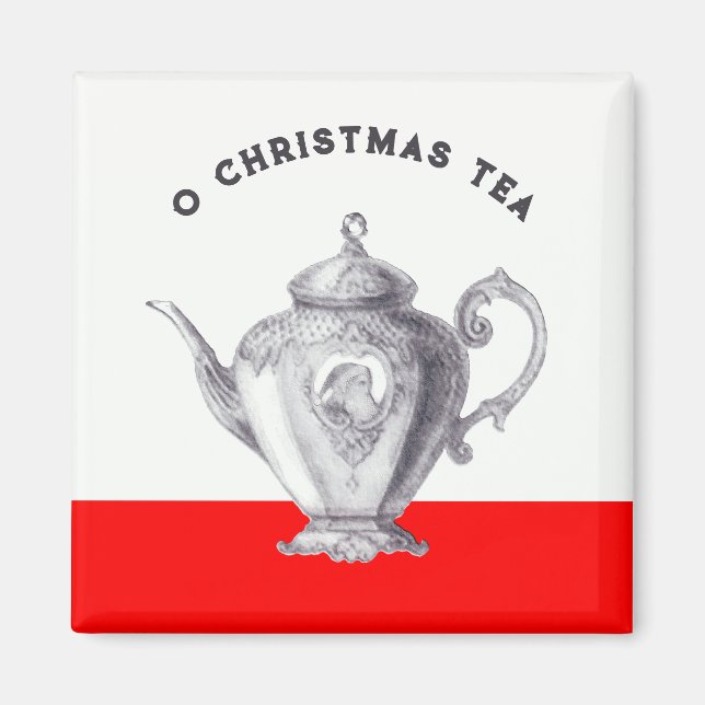 Imã Favoritos para Festa de Chá de Natal (Frente)