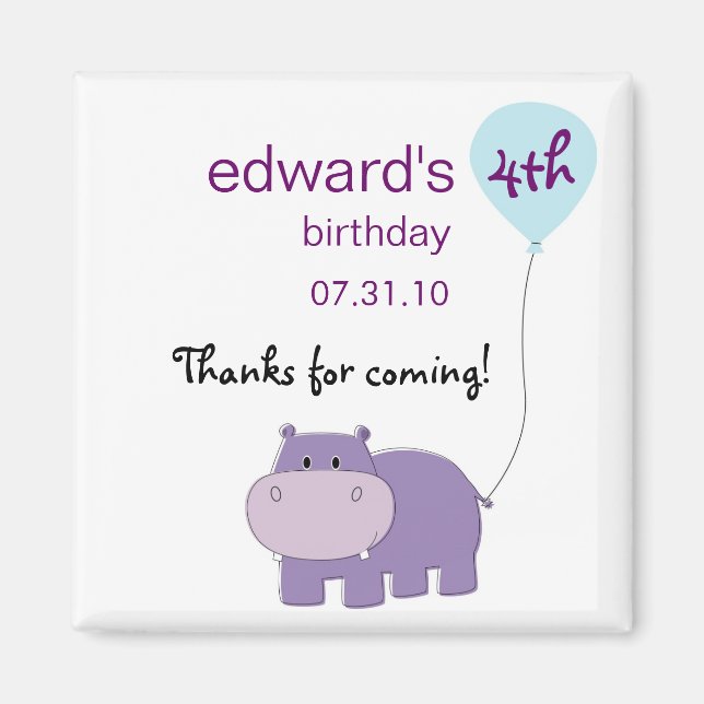 Imã Favoritos para festas do Hipo Magnet (Frente)