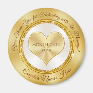 Imã Favoritos personalizados de casamento baratos em B