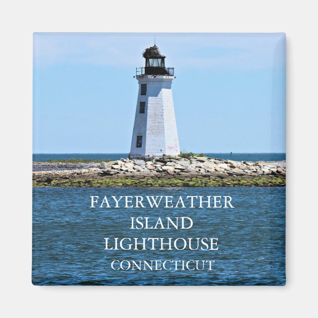 Imã Fayerweather Island Lighthouse, Connecticut (Frente)