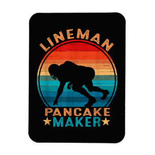 Ímã Fazedor de Panqueca Lineman - Futebol Americano