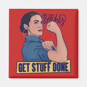 Imã Fazemos coisas com o AOC Rosie, o riveter