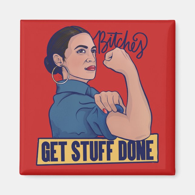 Imã Fazemos coisas com o AOC Rosie, o riveter (Frente)