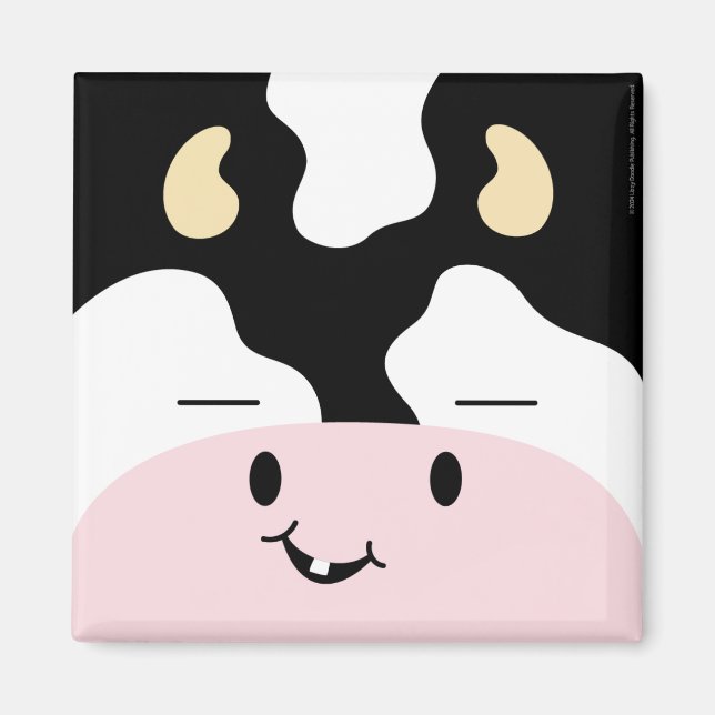 Imã Fazenda Amigos Cheerful Cow Magnet (Frente)