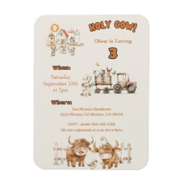 Ímã Fazenda bonitinha, cara de Festa de aniversário ou