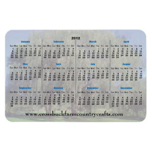 Ímã Fazenda Cruzada 2012 - Magnets Calendário