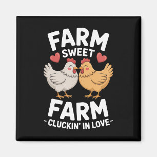 Imã Fazenda de Frango Funny Valentine Doce Fazenda Clu